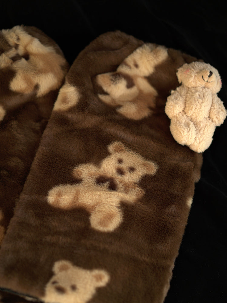 Plush Cub Teddy Leg Warmers-ntbhshop