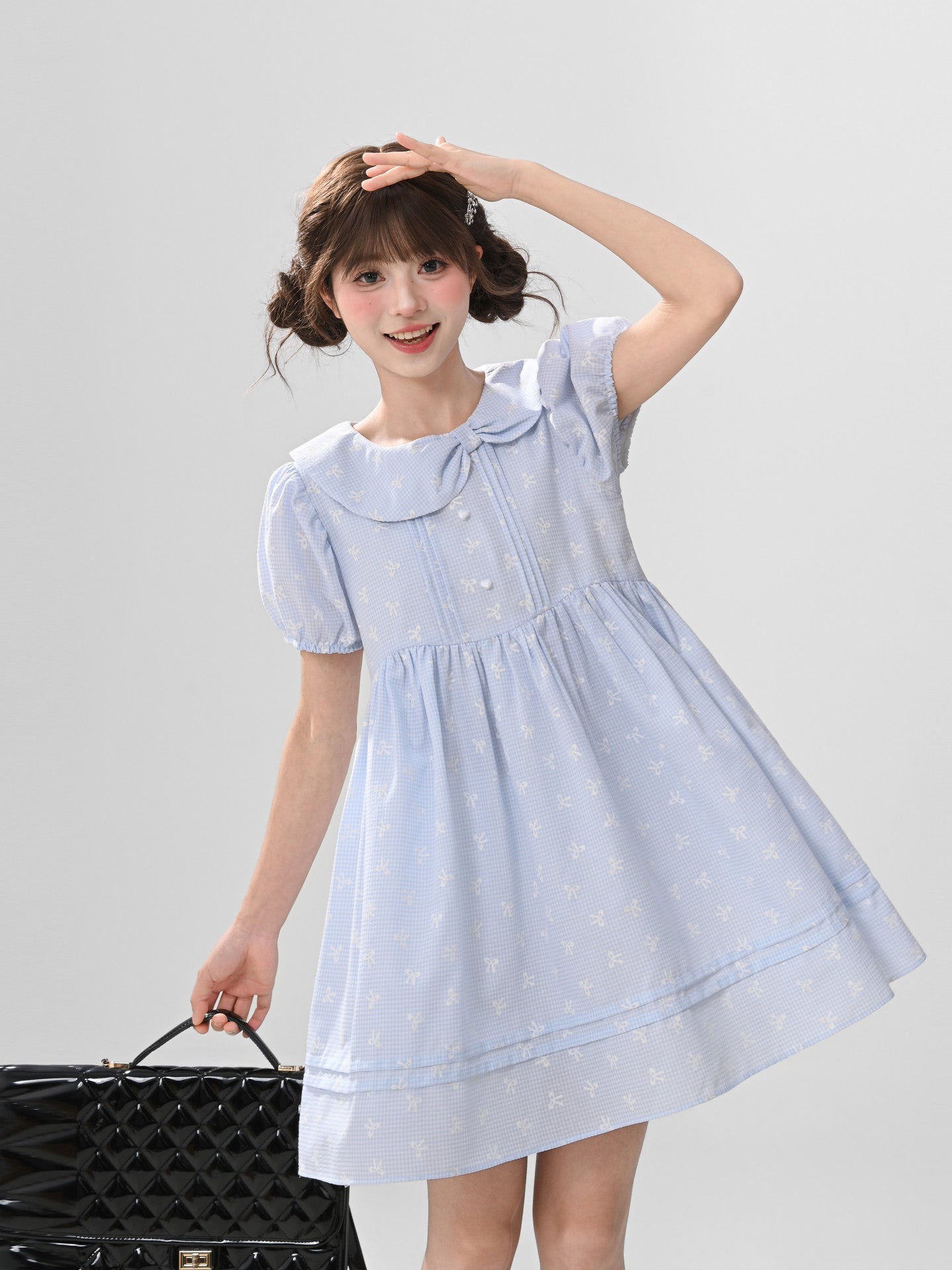 Cloud Ribbon Babydoll Dress-Dresses-ntbhshop