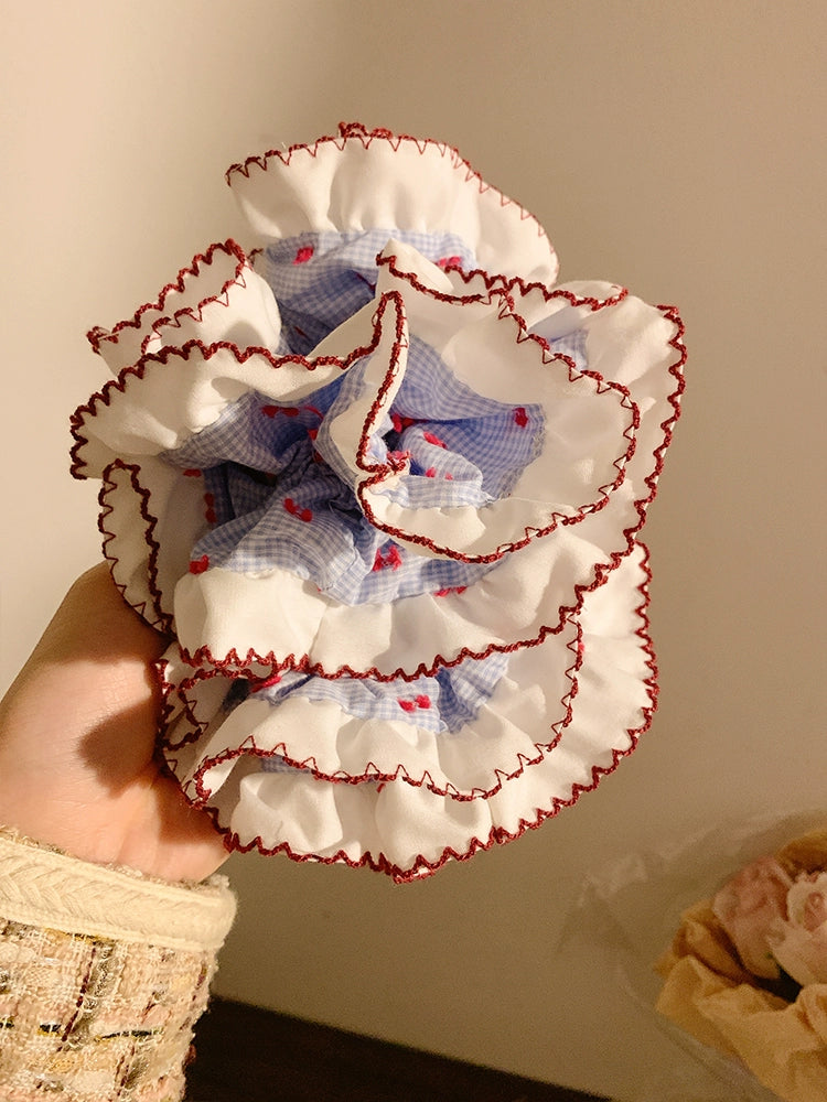 Soda Pop Oversized Plaid Scrunchie-ntbhshop