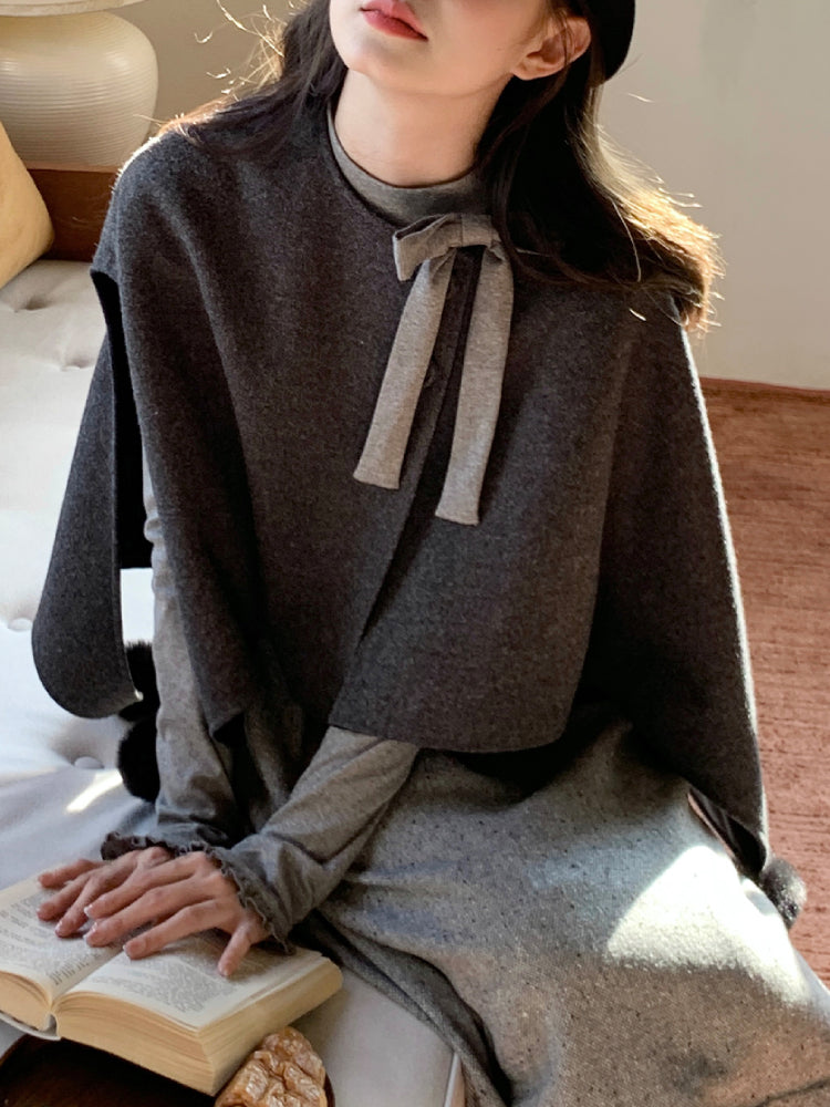 The Poets Winter Cape & Knit Dress-ntbhshop