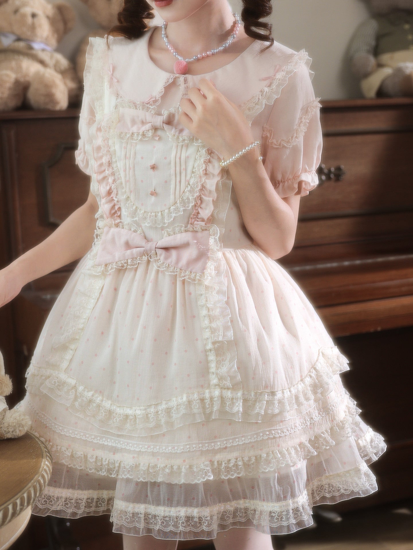 Cherry Parlor Blouse & Dress-Sets-ntbhshop
