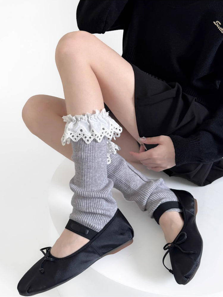 Cream Puff Lace Leg Warmers & Socks-ntbhshop