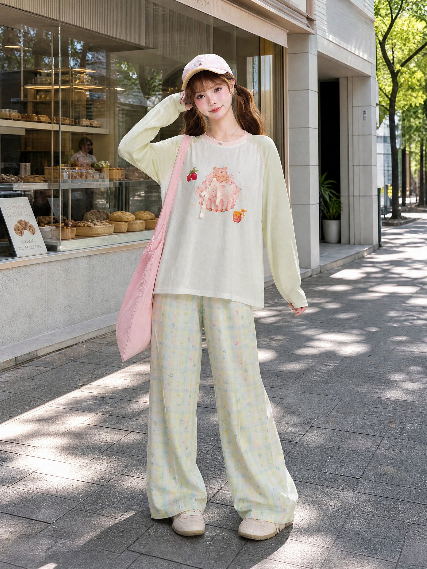 Star Sprinkle Wide Leg Pants-Bottoms-ntbhshop