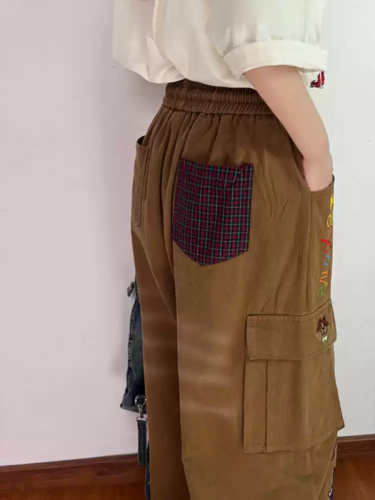 Storybook Doodle Cargo Pants-Bottoms-ntbhshop