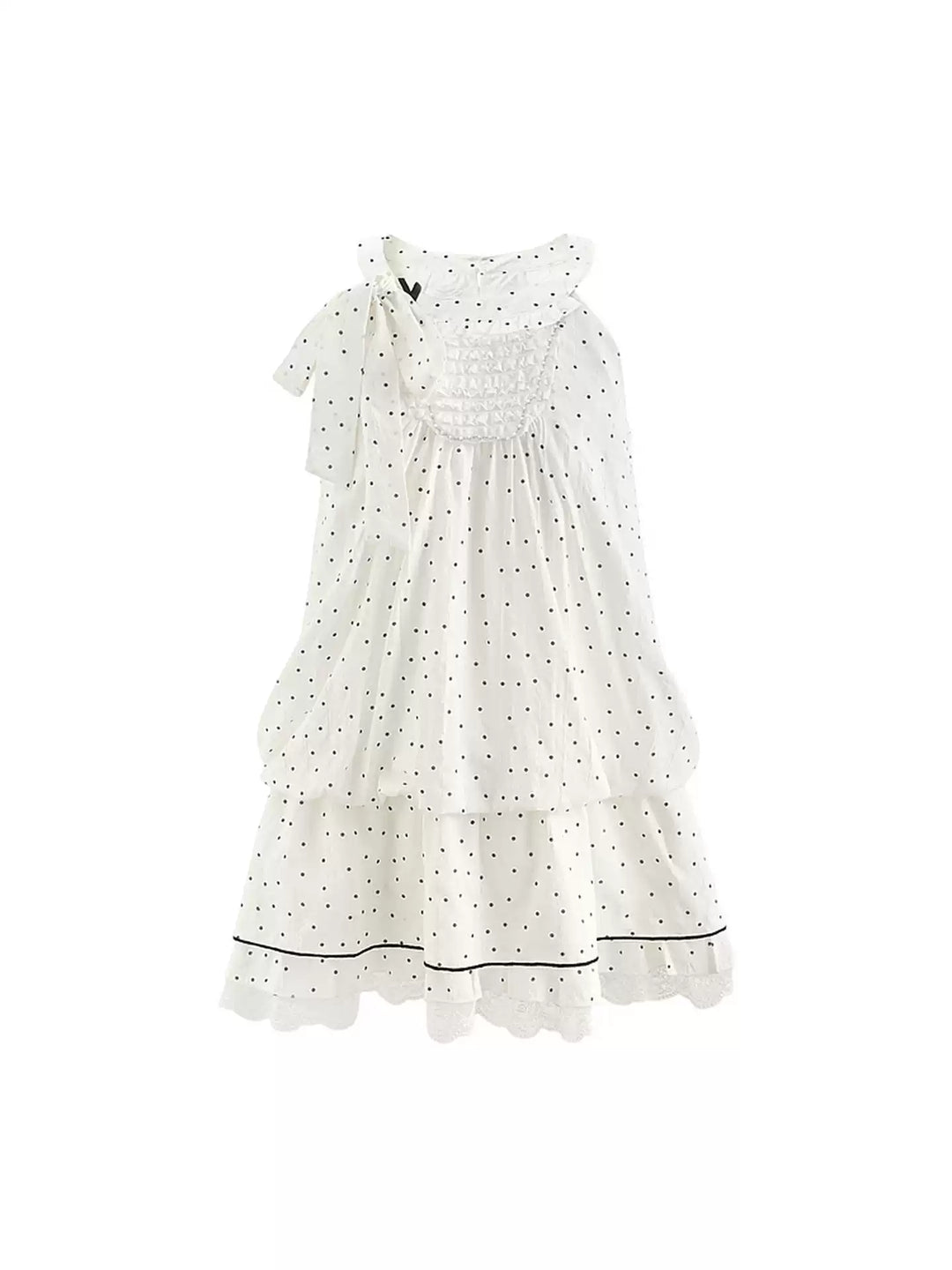 Milk Polka Doll Dress-Dresses-ntbhshop