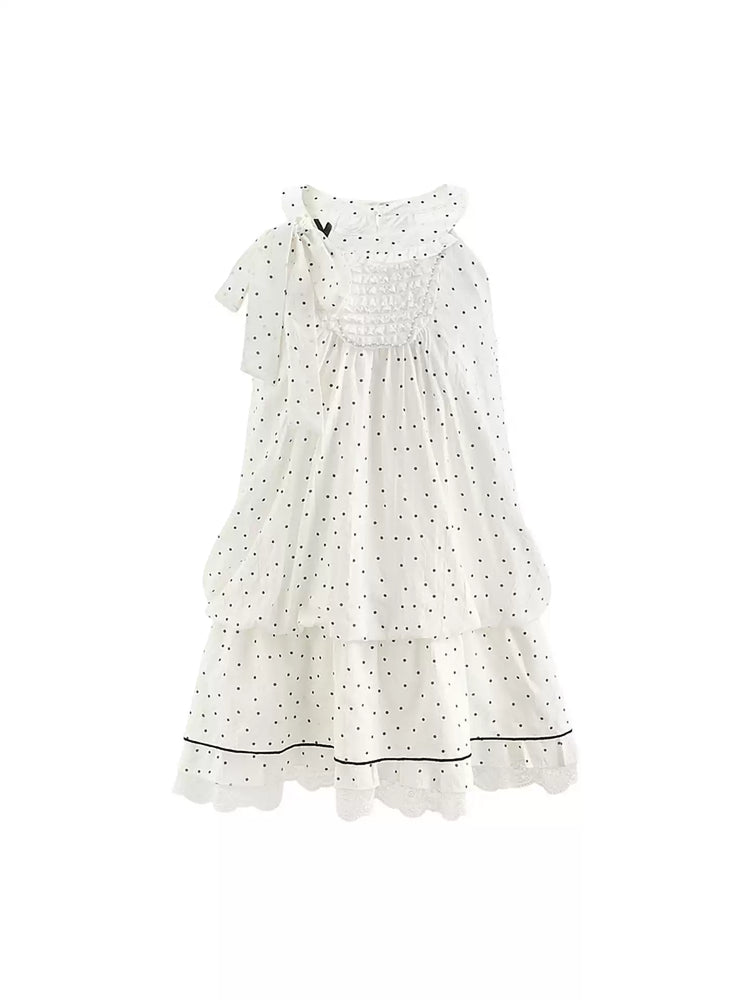 Milk Polka Doll Dress-Dresses-ntbhshop
