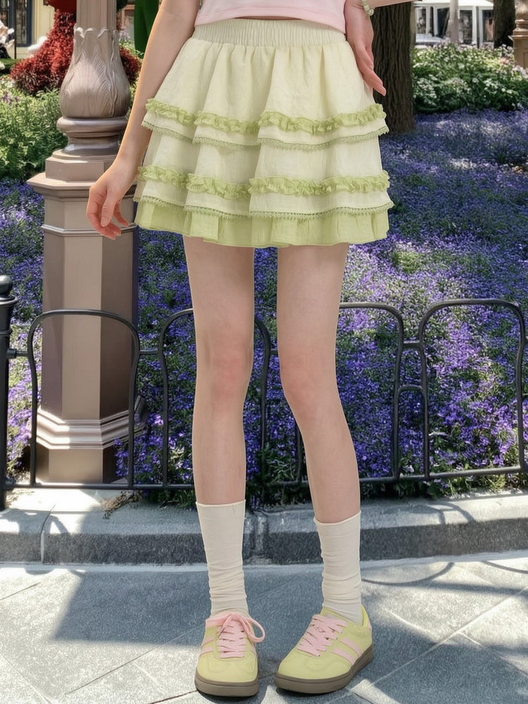 Guava Whip Cake Skirt-Bottoms-ntbhshop