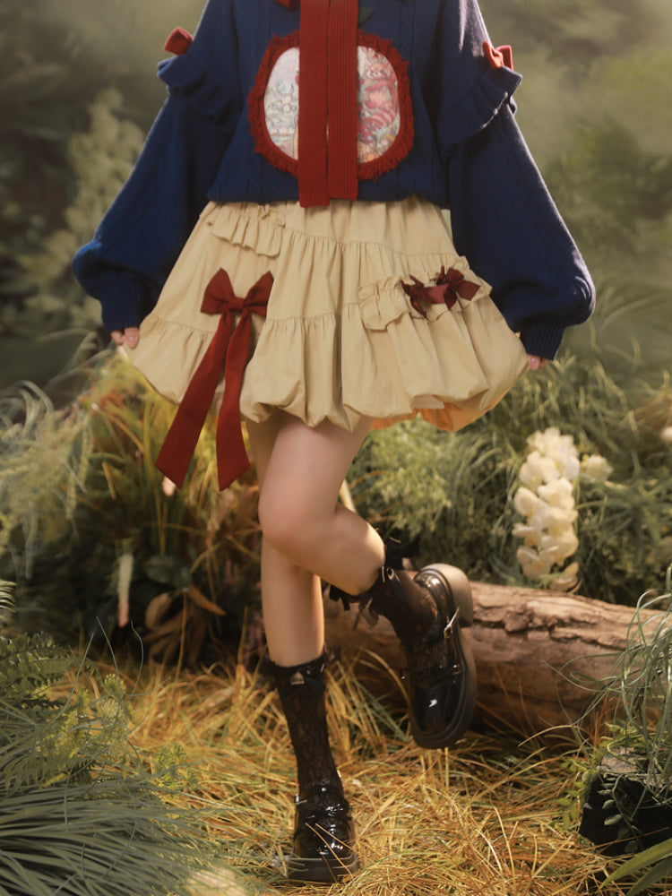 Ribbon Tale Bubble Skirt-ntbhshop