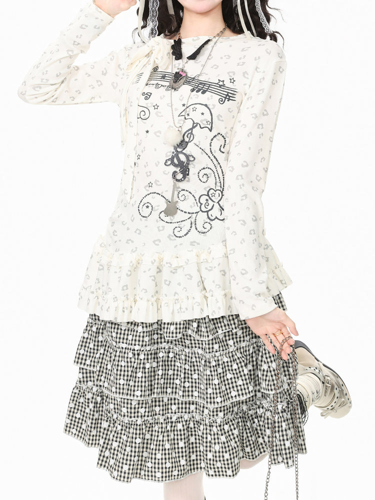 Whimsy Melody Ruffle Tops-Tops-ntbhshop