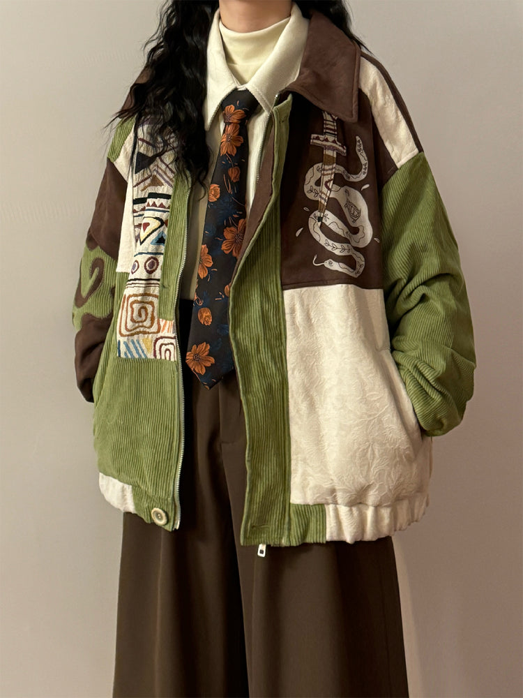 Nomad Trail Corduroy Suede Patch Jacket-ntbhshop