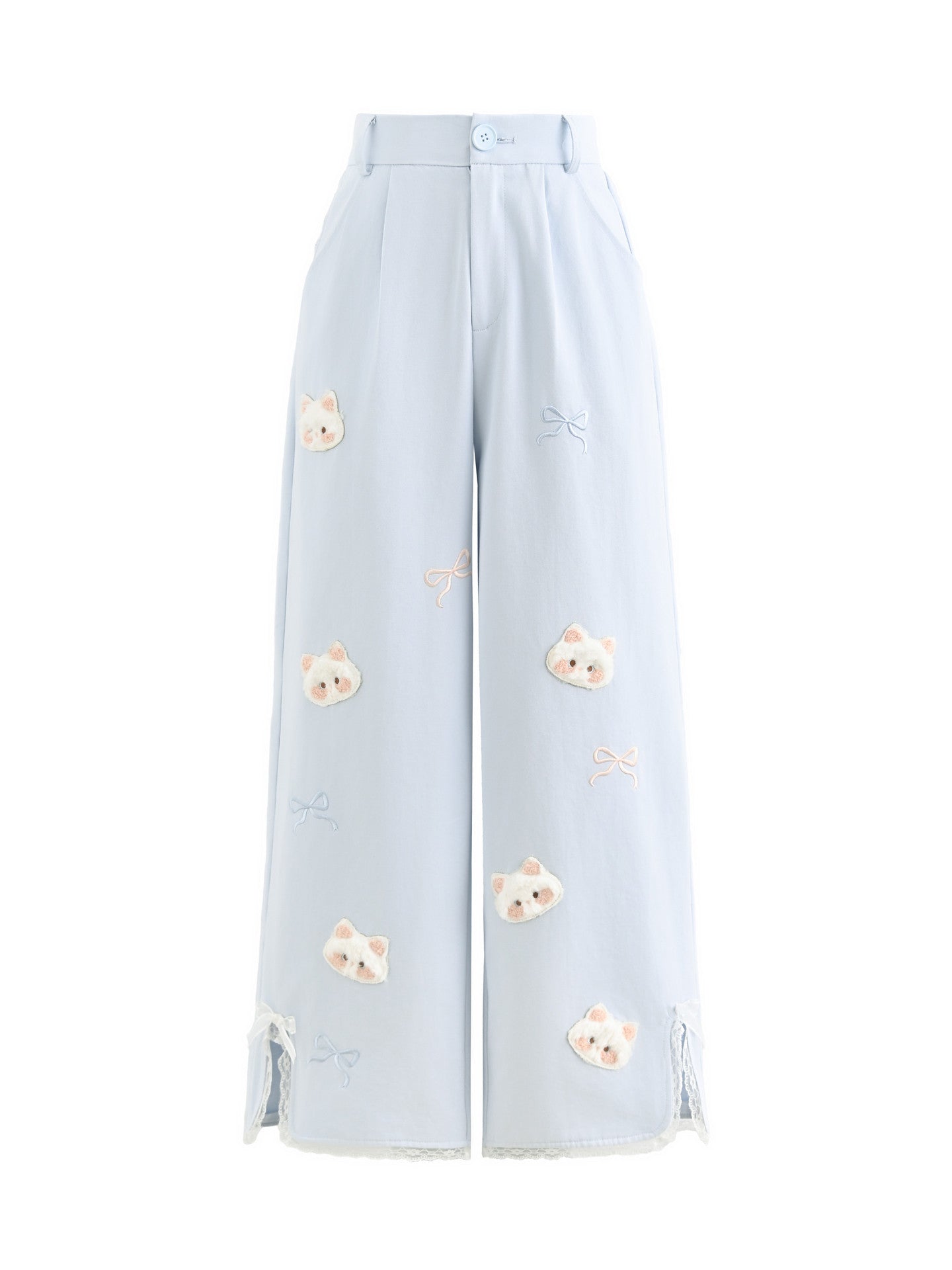Cloud Kitten High Waist Pants-Bottoms-ntbhshop