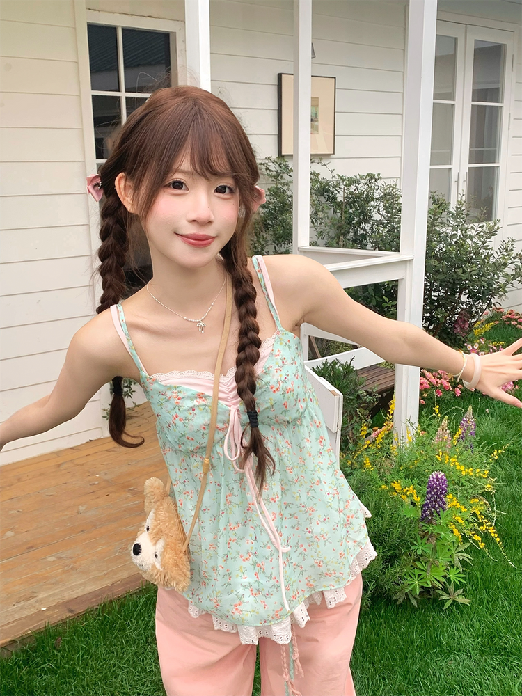 Guava Daydreams Cardigan, Camisole & Pants-Sets-ntbhshop