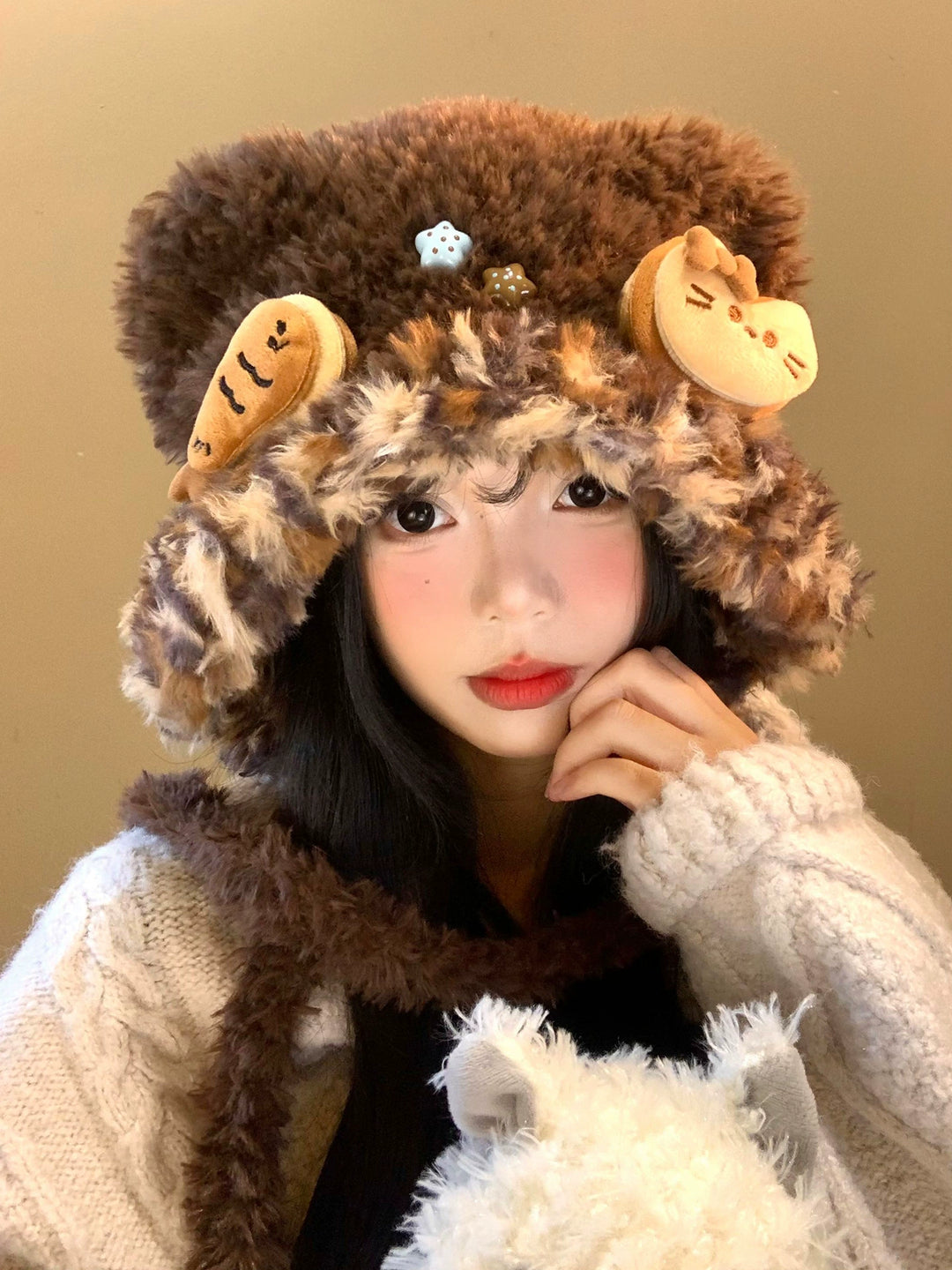 Cafe Cat Guardian Fur Hoods-ntbhshop