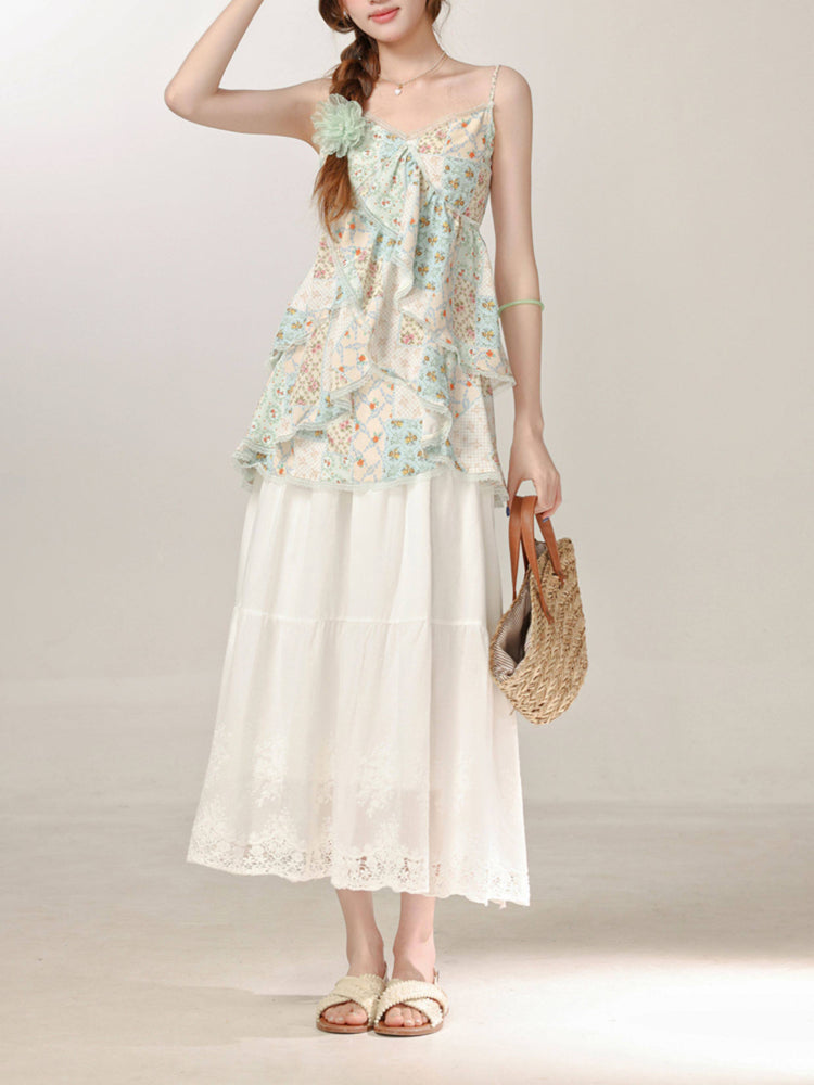 Garden Whisper Floral Cami Top-Tops-ntbhshop