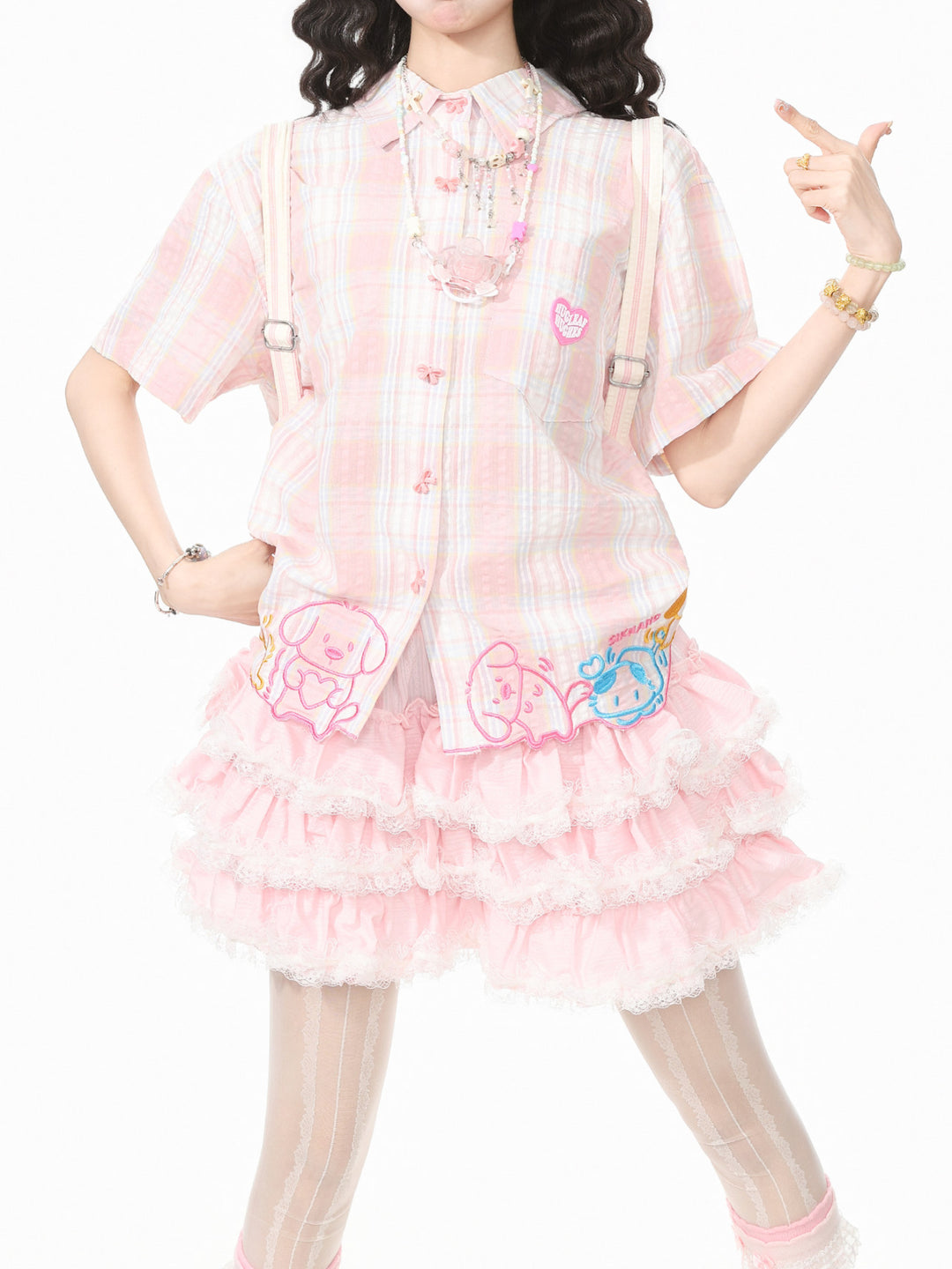 Puppy Pals Plaid Shirts-Tops-ntbhshop