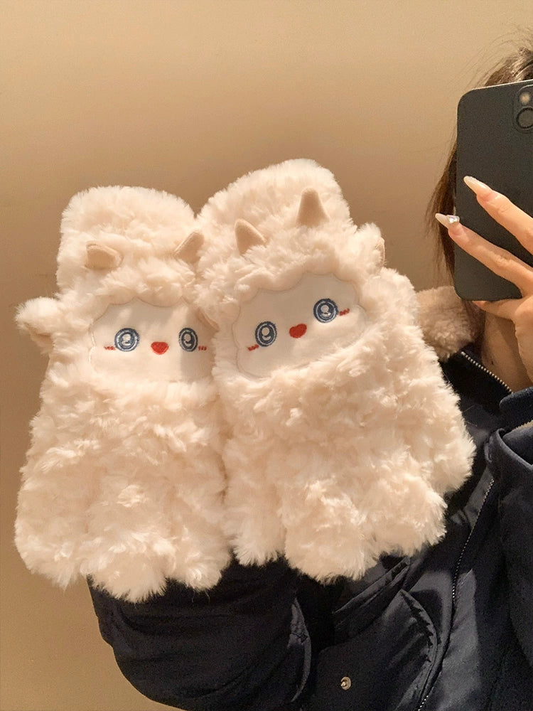 Sheep Cloud Cozy Plush Gloves-ntbhshop