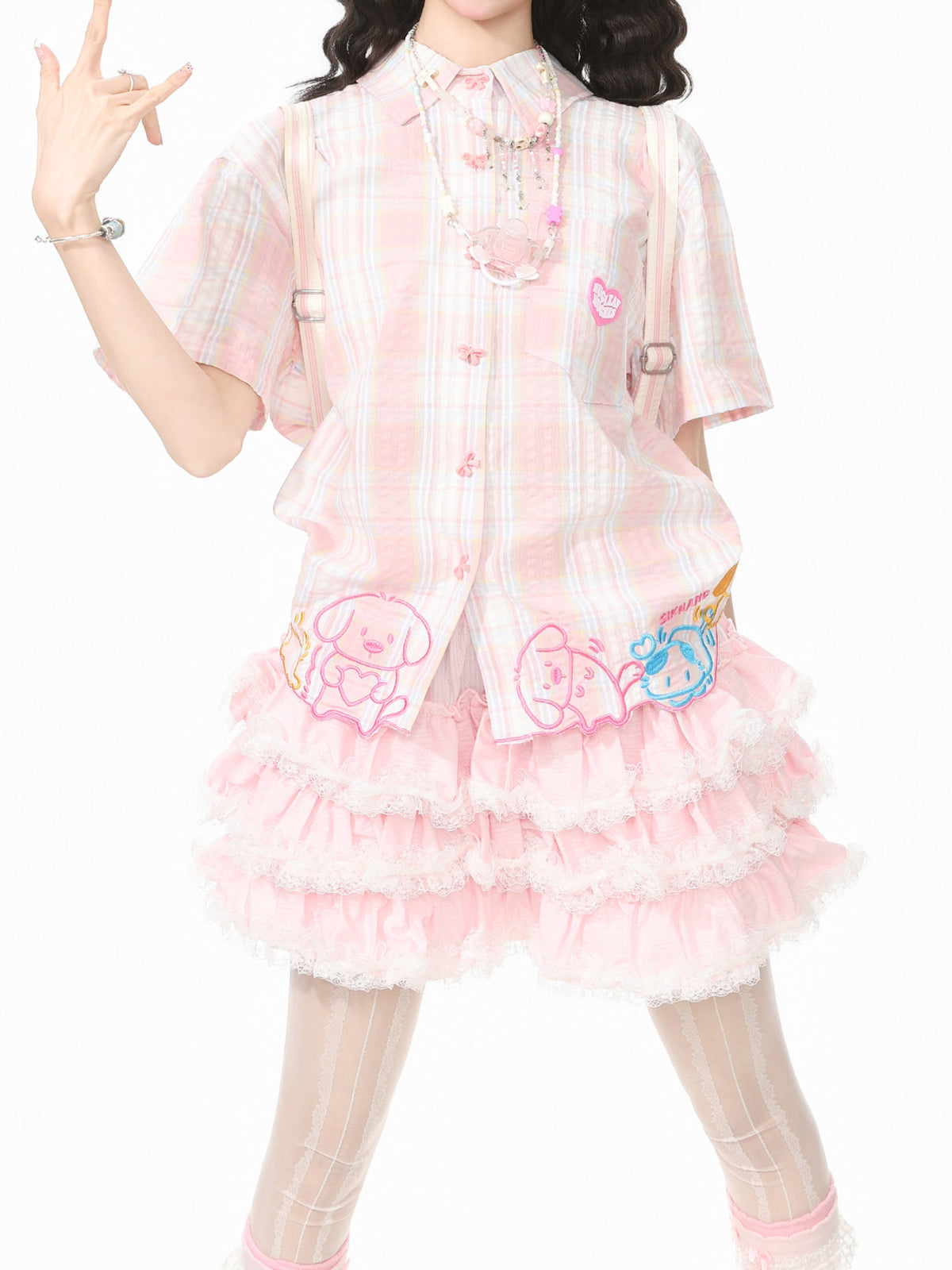 Puppy Pals Plaid Shirts-Tops-ntbhshop