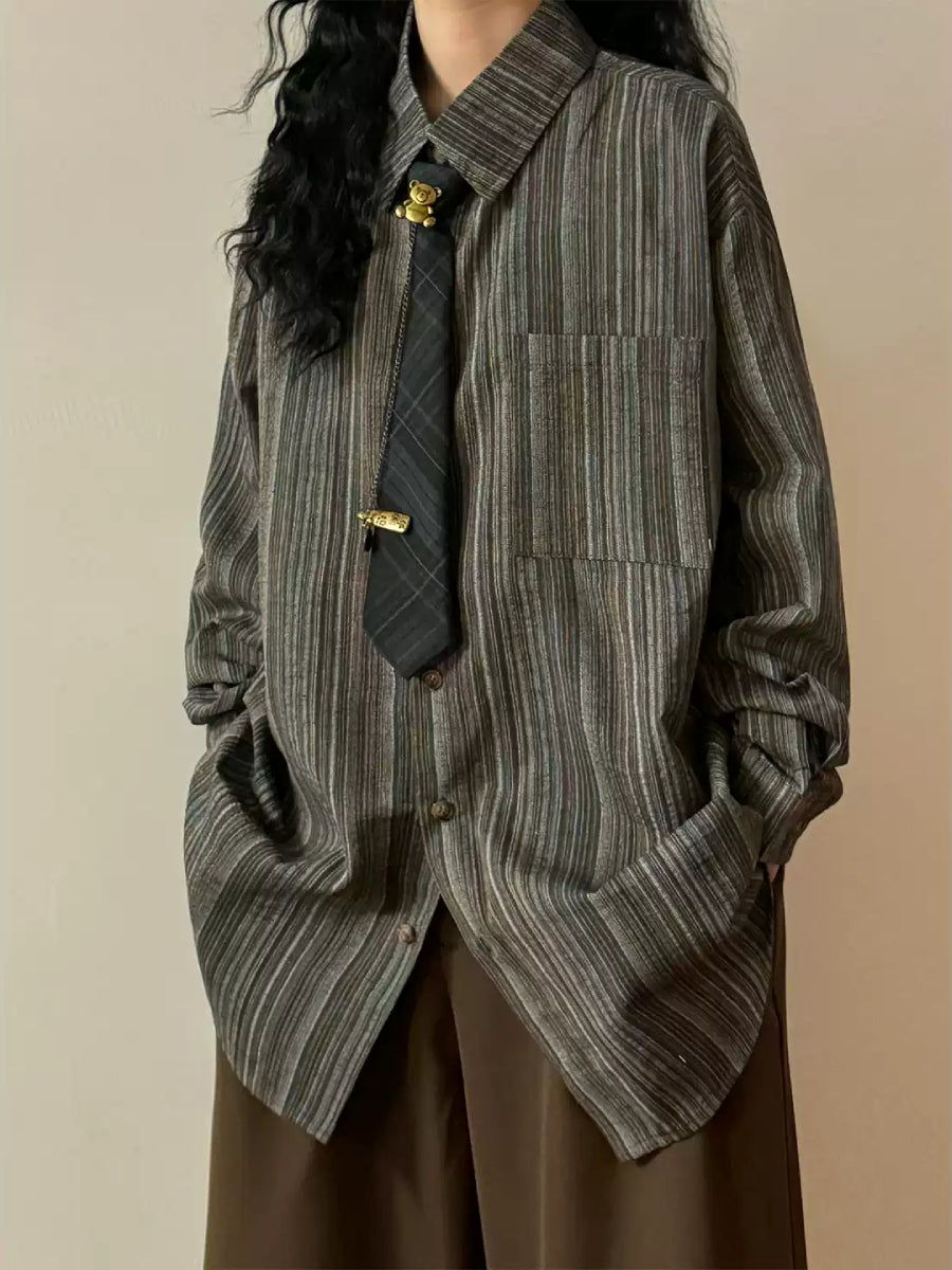 Inkbound Pinstripe Tie Shirts-Tops-ntbhshop