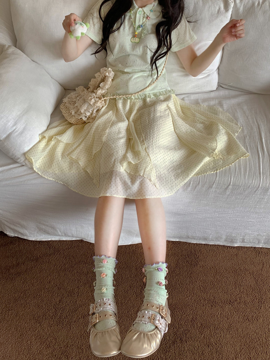Fish Bowl Doll Collar Tee-Tops-ntbhshop