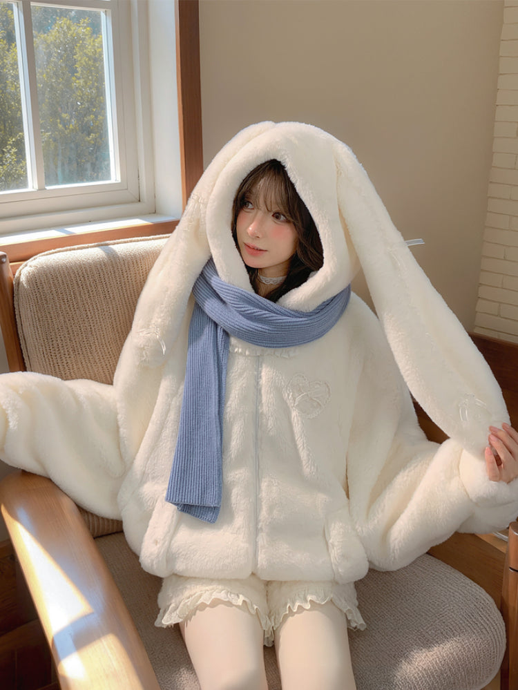 Marshmallow Rabbit Cloud Hoodie-ntbhshop