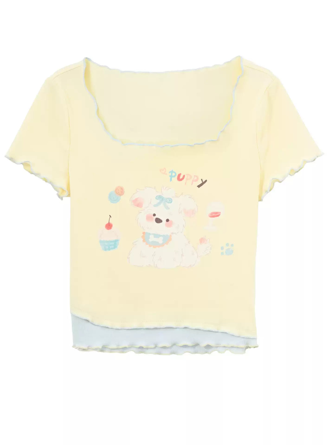 Cupcake Puppy Baby Tee-Tops-ntbhshop