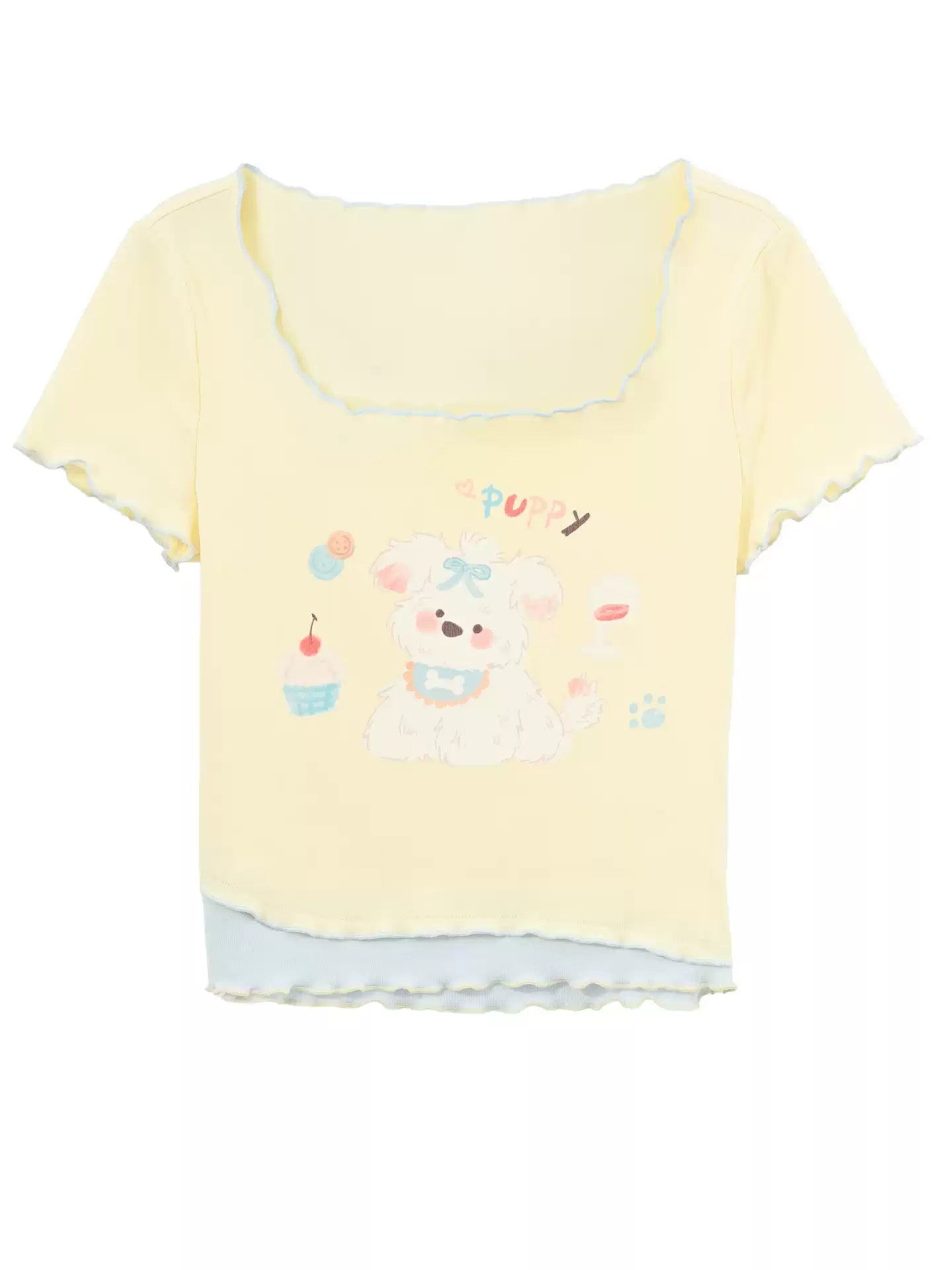 Cupcake Puppy Baby Tee-Tops-ntbhshop