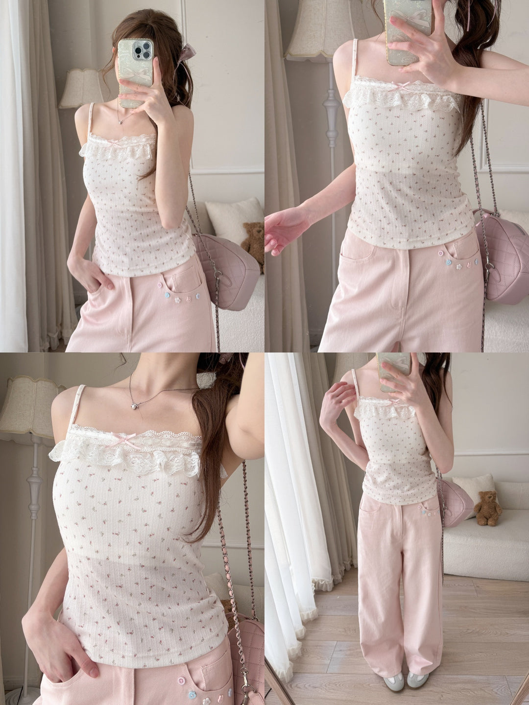 Strawberry Milk Bra Cami-Tops-ntbhshop