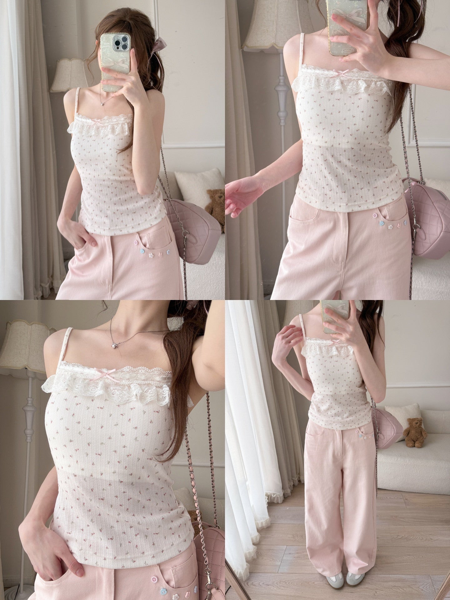 Strawberry Milk Bra Cami-Tops-ntbhshop