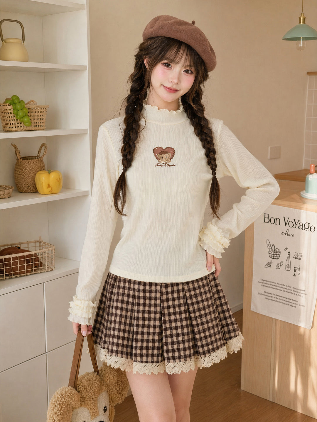 Teddy Royale Ribbed Top-Tops-ntbhshop