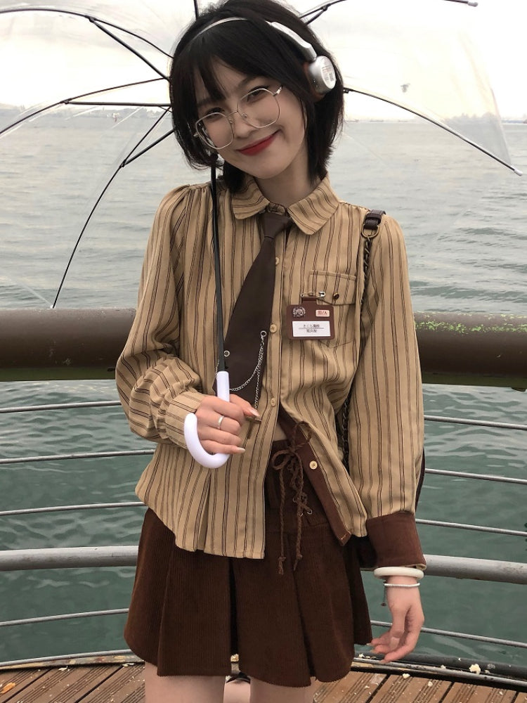 Autumn Confession Pleated Skirts-ntbhshop