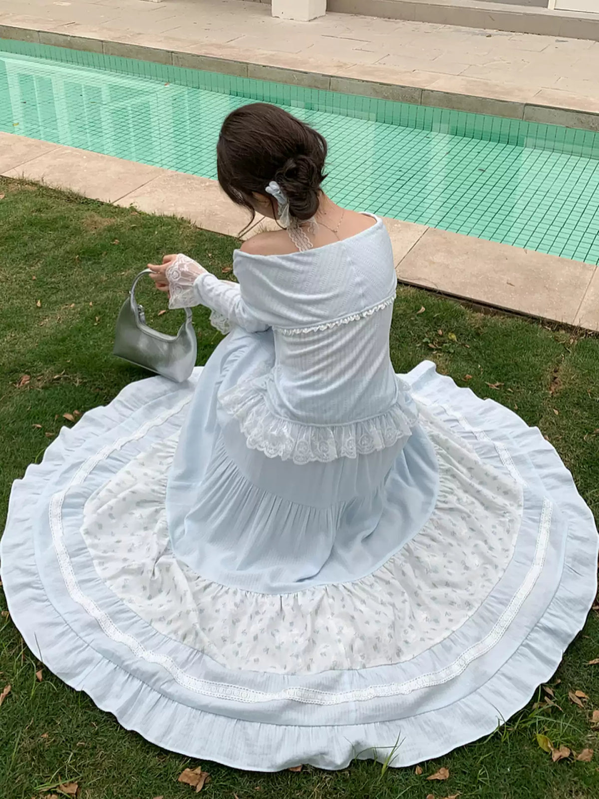 Cloud Garden Patchwork Skirt-Bottoms-ntbhshop