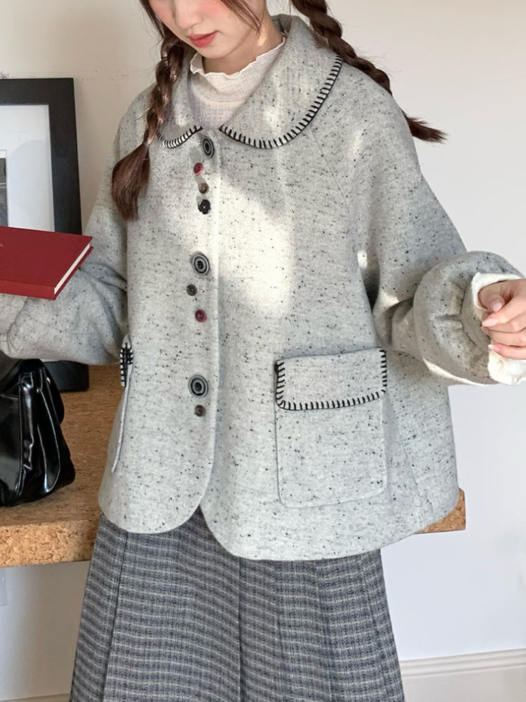 Whimsy Classroom Woolen Jacket & Skirt-ntbhshop
