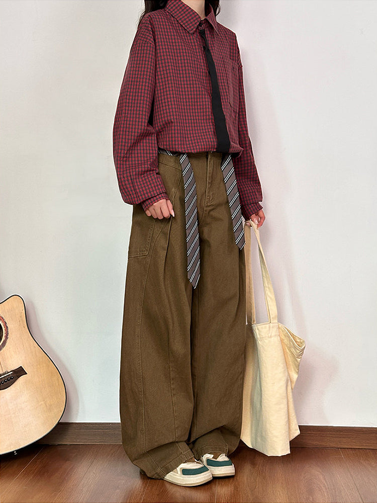 Honey Moss Tie Cargo Pants-Bottoms-ntbhshop