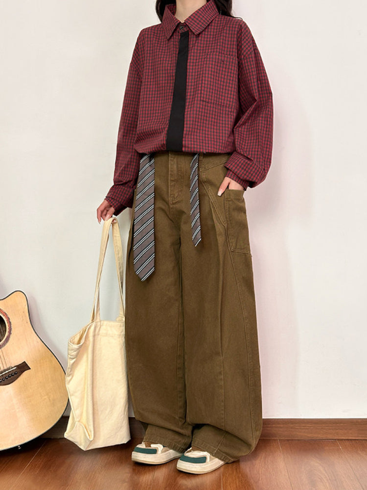 Honey Moss Tie Cargo Pants-Bottoms-ntbhshop