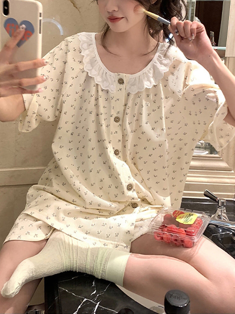 Cottage Garden Doll Pajama Set-Sets-ntbhshop