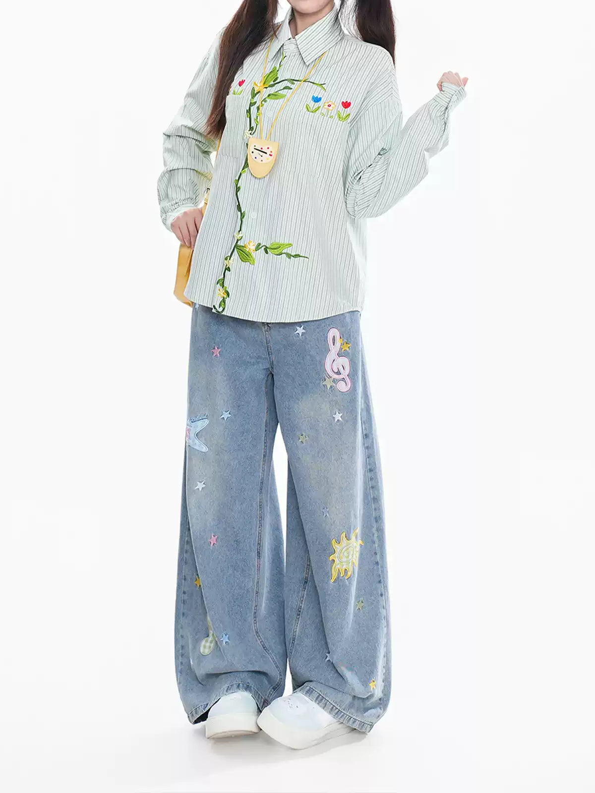 Garden Sprout Stripe Shirts-Tops-ntbhshop