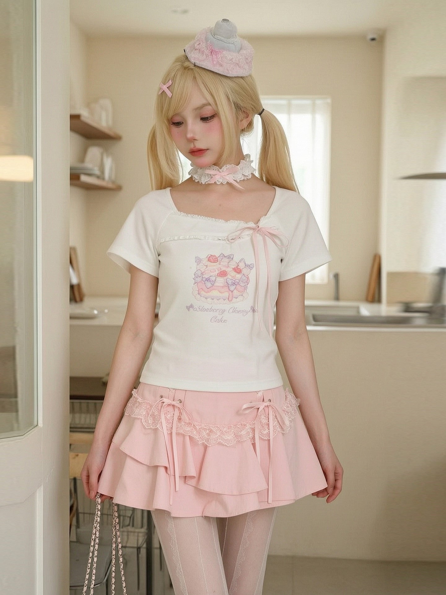 Sweet Jubilee Ribbon Tee-Tops-ntbhshop