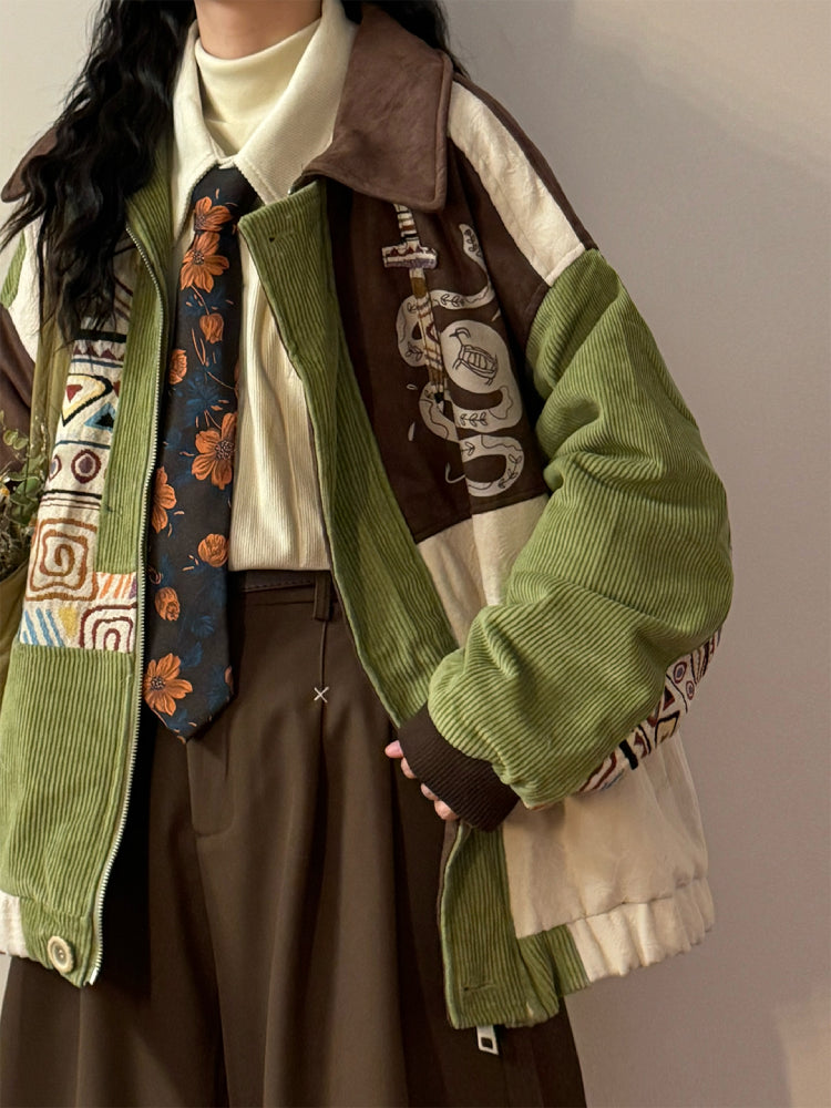 Nomad Trail Corduroy Suede Patch Jacket-ntbhshop