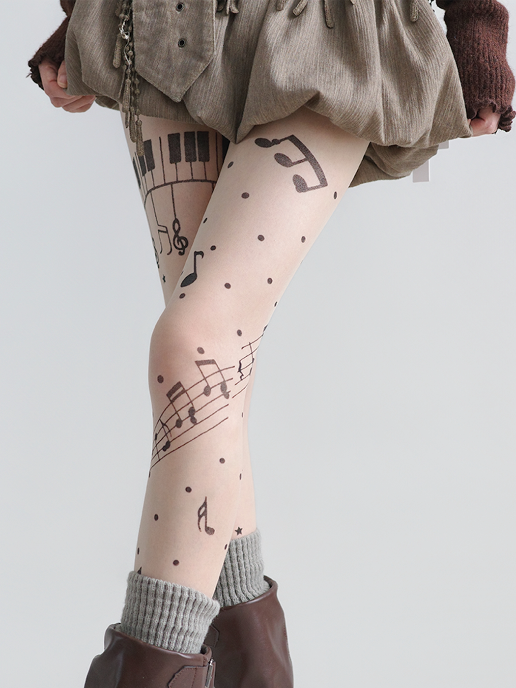 Piano Garden Lolita Sheer Tights-ntbhshop