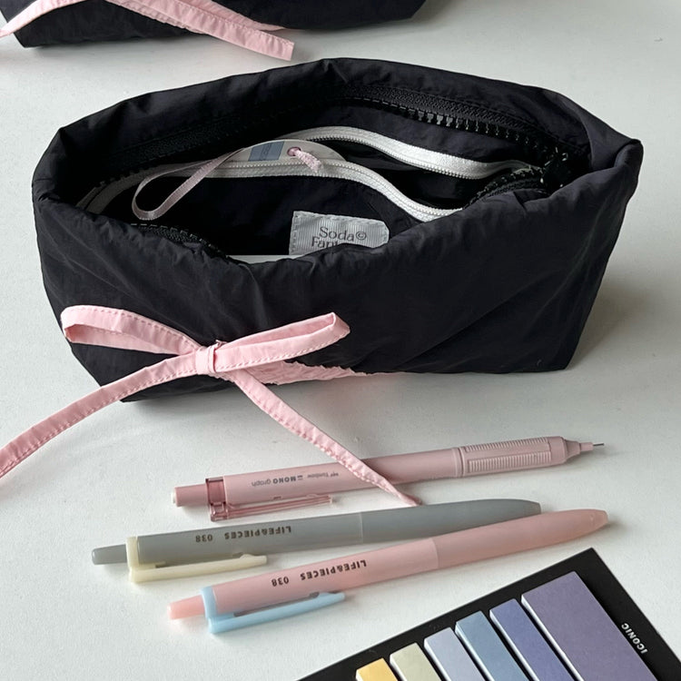 Gentle Ribbon Pencil Cases-Accessories-ntbhshop