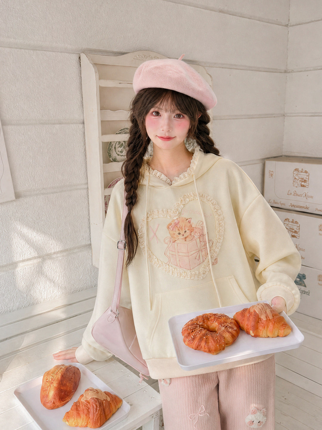 Birthday Kitty Ear Hoodie-Tops-ntbhshop