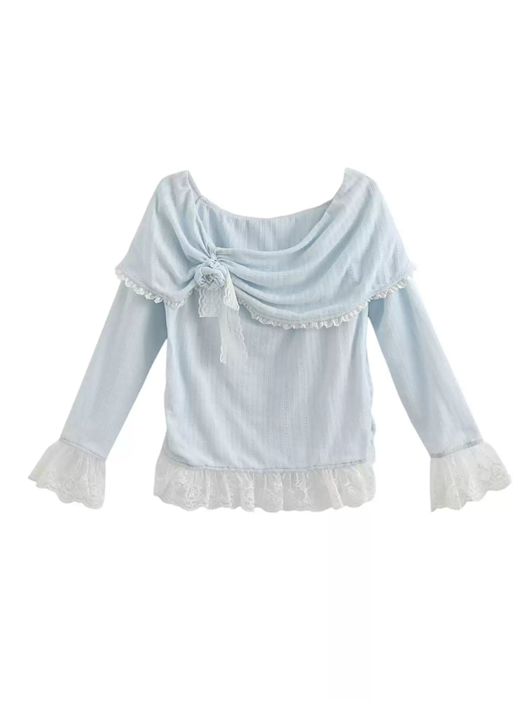 Cloud Garden Off Shoulder Top-Tops-ntbhshop