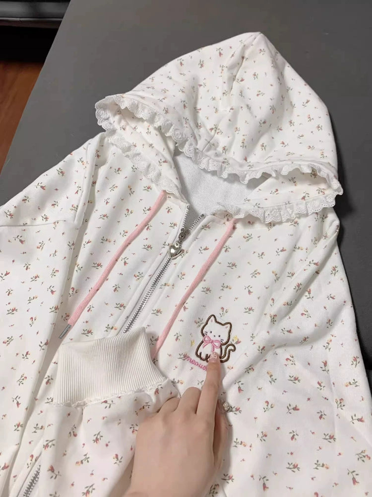 Meadow Kitty Cottage Hooded Jacket-Outerwear-ntbhshop
