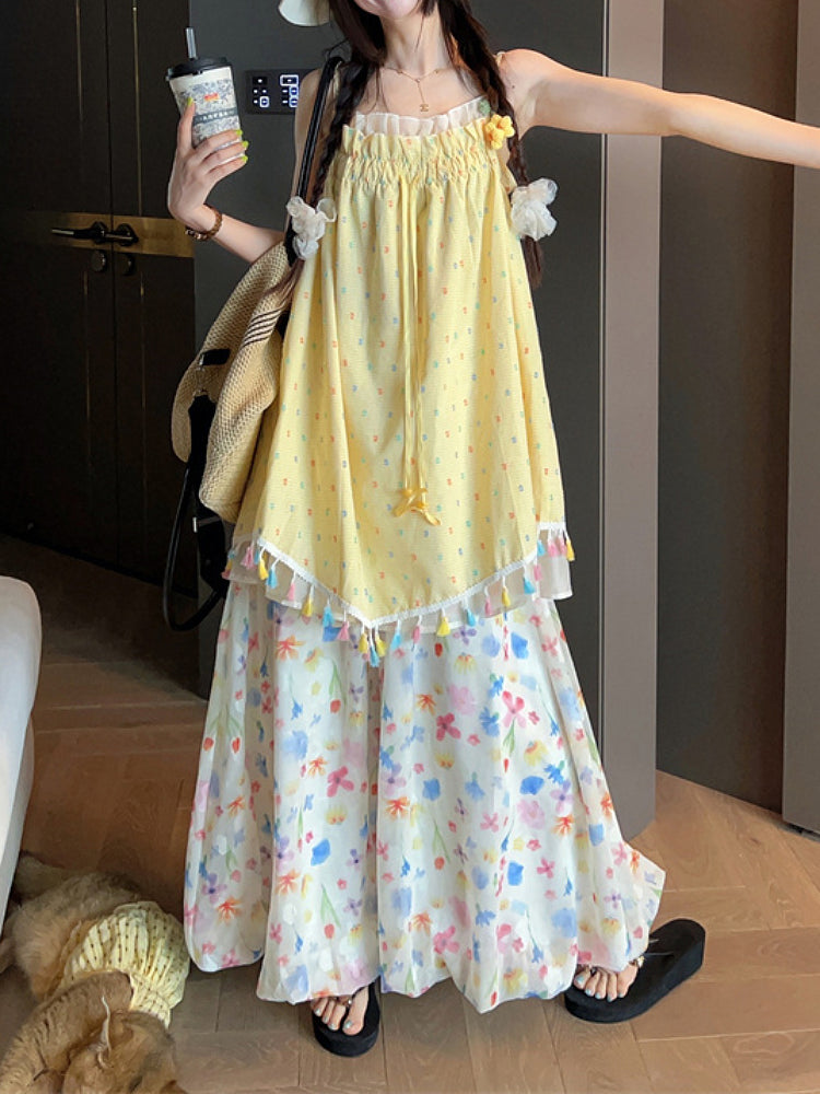 Candy Pop Fringe Boho Dresses-Dresses-ntbhshop