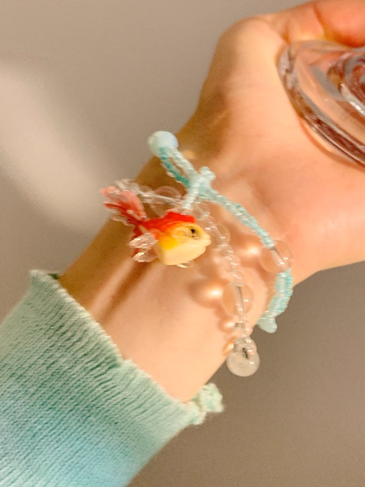 Koi Bubble Colorful Beaded Bracelet & Necklace-ntbhshop