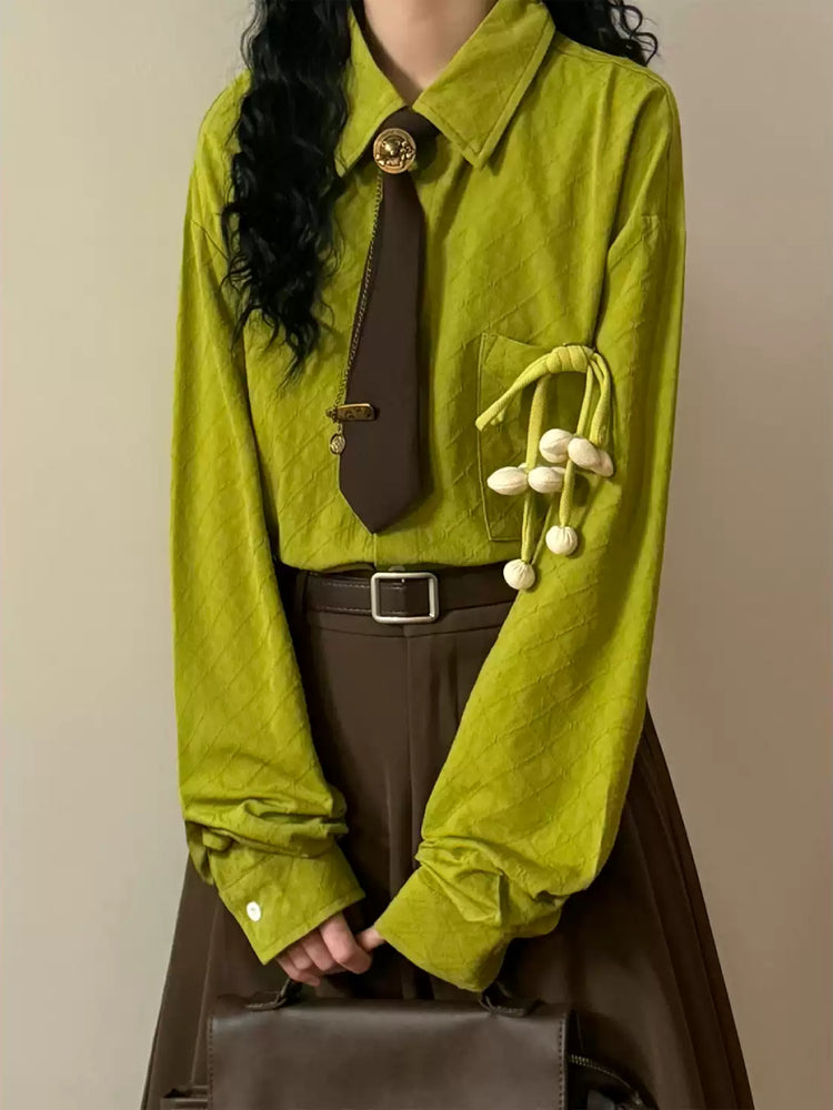 Lily of the Valley Tie Shirts-Tops-ntbhshop