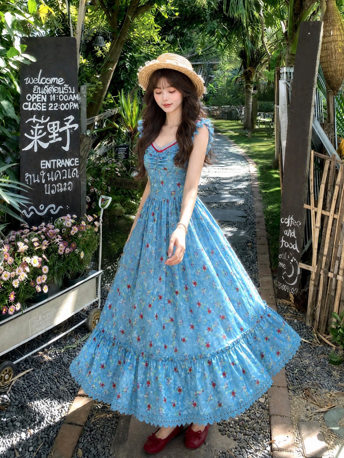 Riviera Floral Maxi Dress-Dresses-ntbhshop