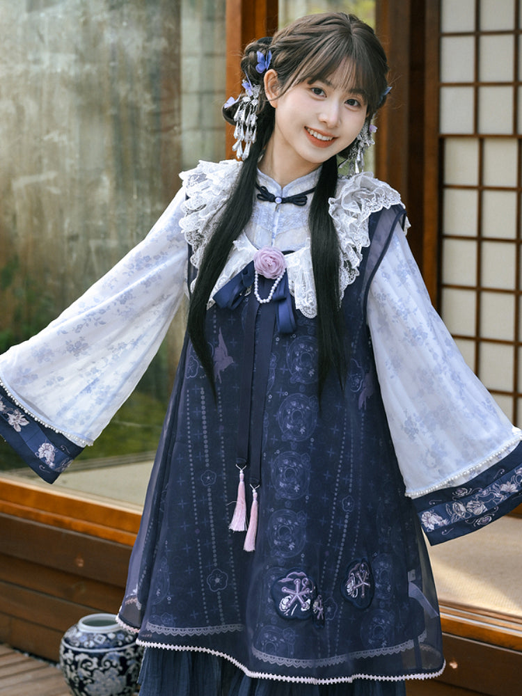 Porcelain Bloom Shirt, Dress & Coat-ntbhshop