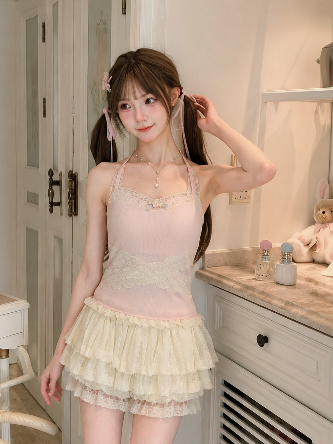 Blush Meringue Bra Camis-Tops-ntbhshop
