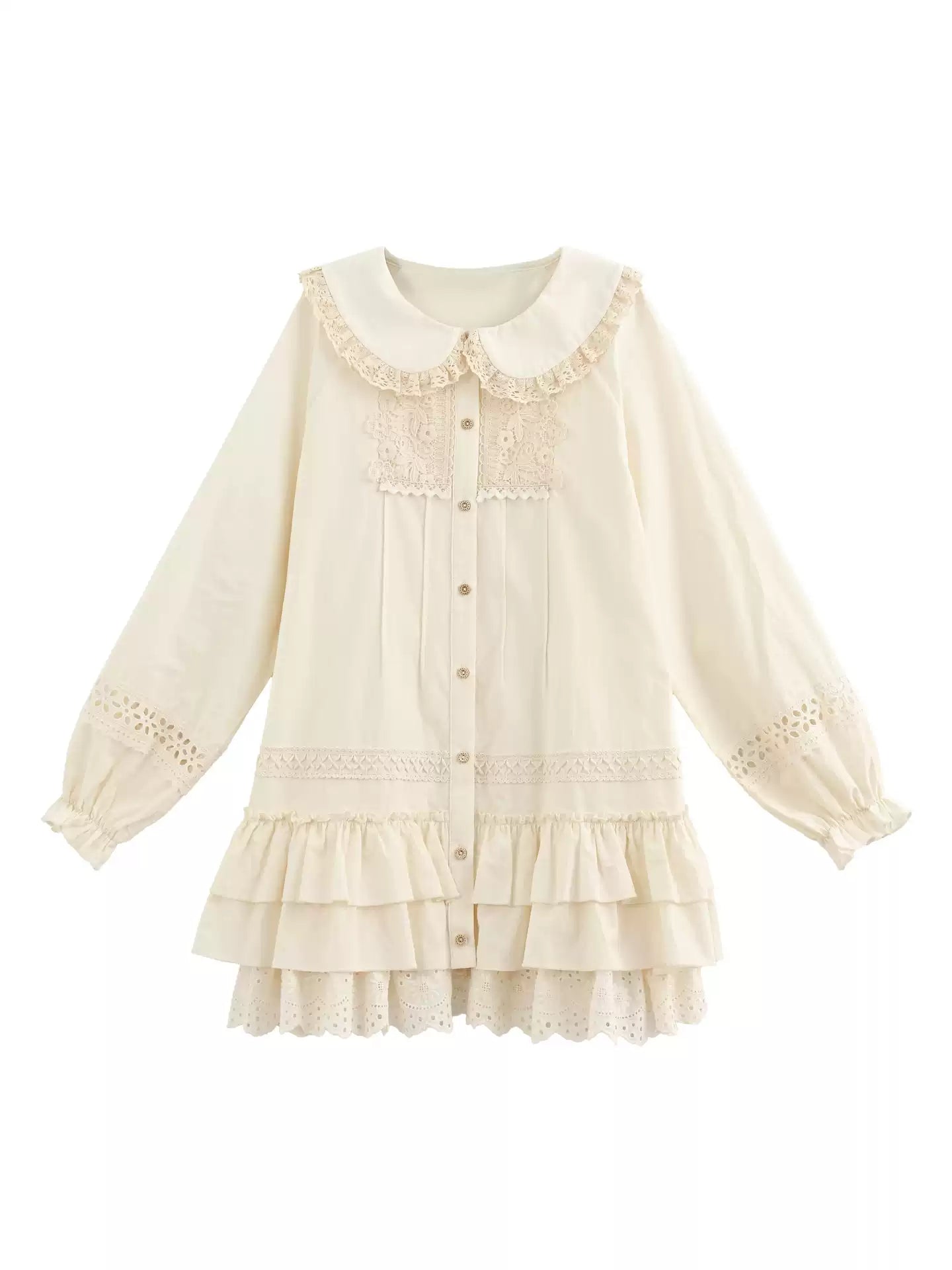 Mori Lace Cotton Doll Dress-Dresses-ntbhshop